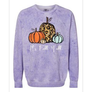 Its Fall Yall Graphic Shirt Women Thanksgiving Pumpkin Splicing Sleeve Fall Colorblast Crewneck Sweatshirt