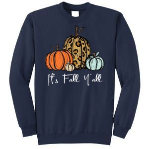 Its Fall Yall Graphic Shirt Women Thanksgiving Pumpkin Splicing Sleeve Fall Sweatshirt