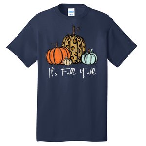 Its Fall Yall Graphic Shirt Women Thanksgiving Pumpkin Splicing Sleeve Fall Tall T-Shirt