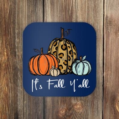 Its Fall Yall Graphic Shirt Women Thanksgiving Pumpkin Splicing Sleeve Fall Coaster