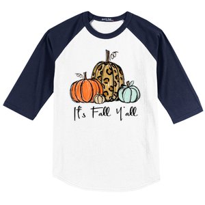 Its Fall Yall Graphic Shirt Women Thanksgiving Pumpkin Splicing Sleeve Fall Baseball Sleeve Shirt