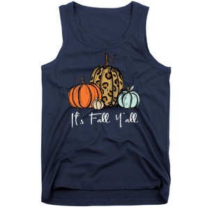 Its Fall Yall Graphic Shirt Women Thanksgiving Pumpkin Splicing Sleeve Fall Tank Top