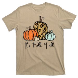 Its Fall Yall Graphic Shirt Women Thanksgiving Pumpkin Splicing Sleeve Fall T-Shirt