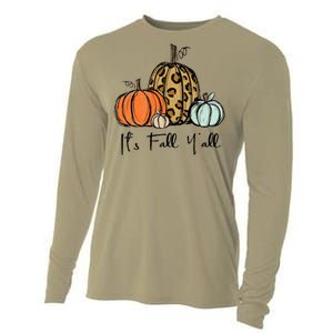 Its Fall Yall Graphic Shirt Women Thanksgiving Pumpkin Splicing Sleeve Fall Cooling Performance Long Sleeve Crew