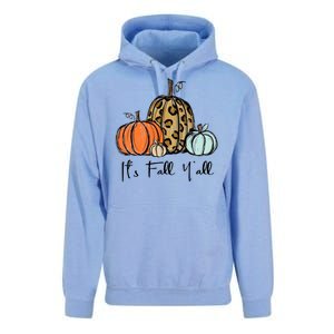 Its Fall Yall Graphic Shirt Women Thanksgiving Pumpkin Splicing Sleeve Fall Unisex Surf Hoodie