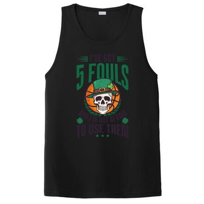 I've Got 5 Fouls Design St Patricks Basketball Cool Gift PosiCharge Competitor Tank