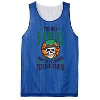 I've Got 5 Fouls Design St Patricks Basketball Cool Gift Mesh Reversible Basketball Jersey Tank