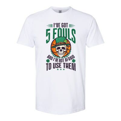 I've Got 5 Fouls Design St Patricks Basketball Cool Gift Softstyle CVC T-Shirt