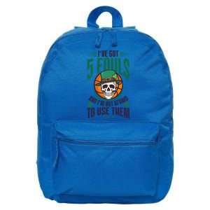 I've Got 5 Fouls Design St Patricks Basketball Gift 16 in Basic Backpack