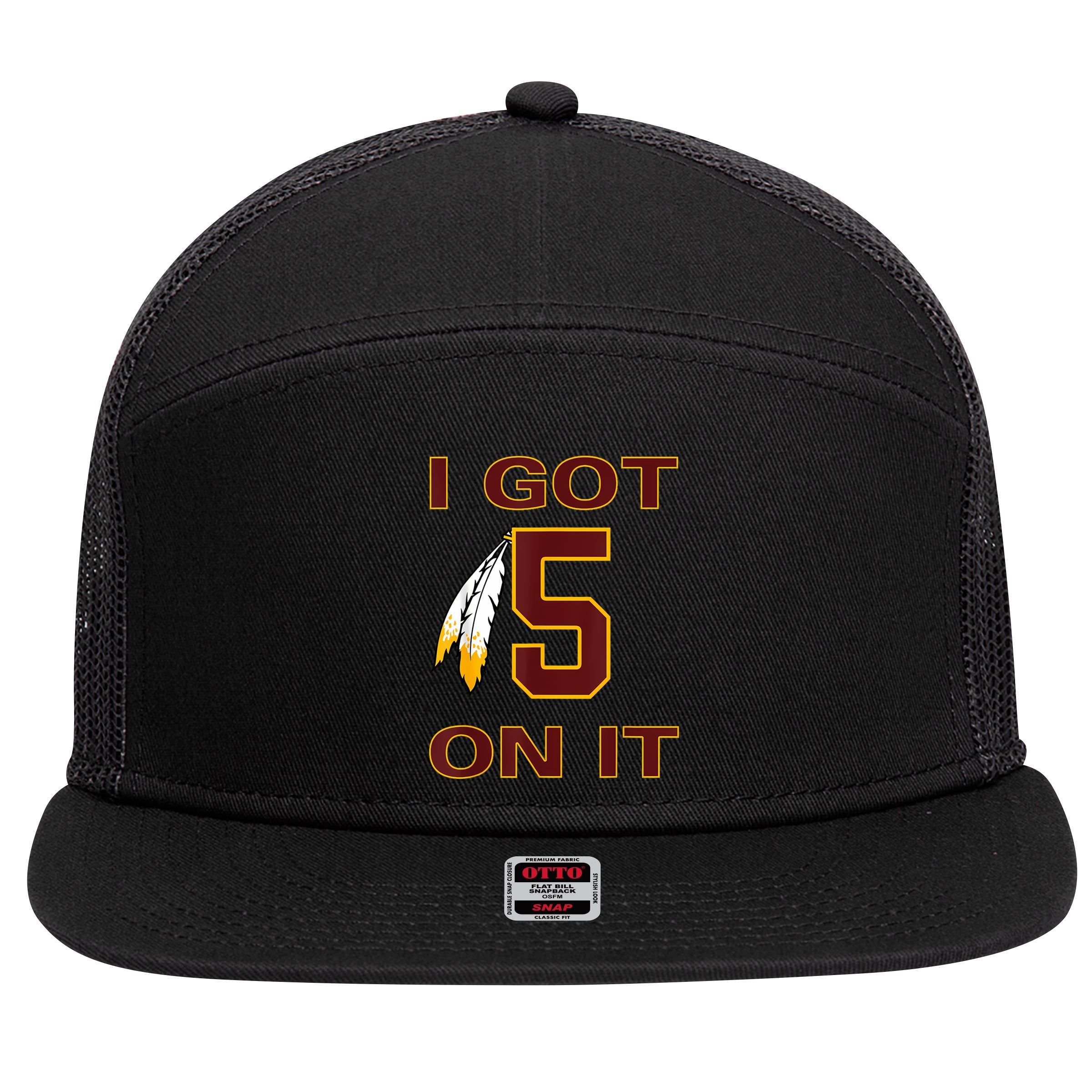 I Got 5 On It Washington Football 7 Panel Mesh Trucker Snapback Hat