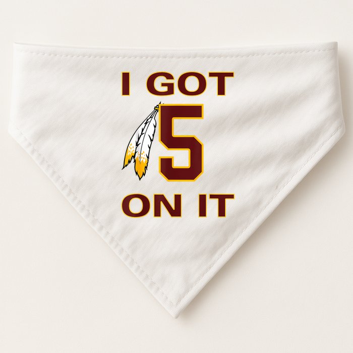 I Got 5 On It Washington Football USA-Made Doggie Bandana