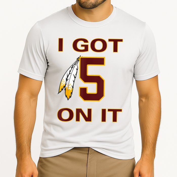 I Got 5 On It Washington Football Cooling Performance Crew T-Shirt