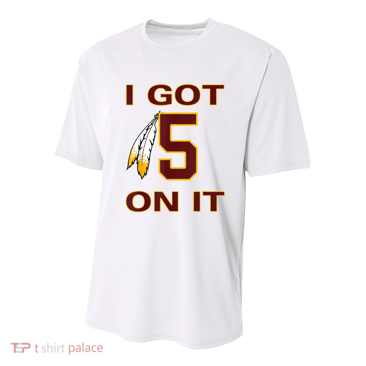 I Got 5 On It Washington Football Youth Performance Sprint T-Shirt