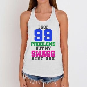 I Got 99 Problems But My Swagg Ain't One Women's Knotted Racerback Tank