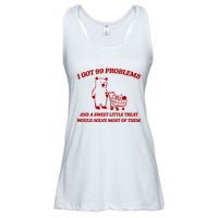 I Got 99 Problems And A Sweet Little Treat Would Solve Most Of Them Ladies Essential Flowy Tank
