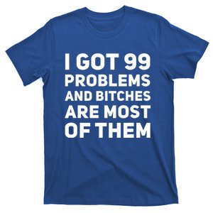 I Got 99 Problems And Bitches Are Most Of Them Funny Print T-Shirt