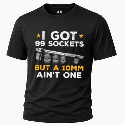 I Got 99 Sockets 10mm Aint One Funny Car Mechanic Garage Performance Shirt
