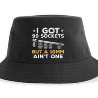 I Got 99 Sockets 10mm Aint One Funny Car Mechanic Garage Sustainable Bucket Hat