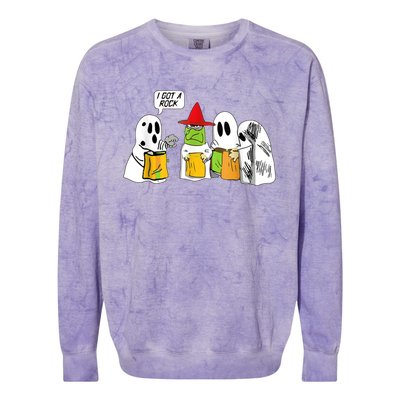 I Got A Rock Ghost, Halloween Party Colorblast Crewneck Sweatshirt