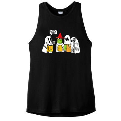 I Got A Rock Ghost, Halloween Party Ladies PosiCharge Tri-Blend Wicking Tank