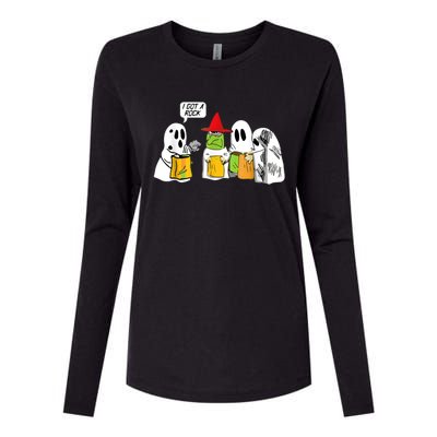 I Got A Rock Ghost, Halloween Party Womens Cotton Relaxed Long Sleeve T-Shirt