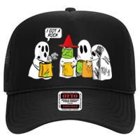 I Got A Rock Ghost, Halloween Party High Crown Mesh Back Trucker Hat