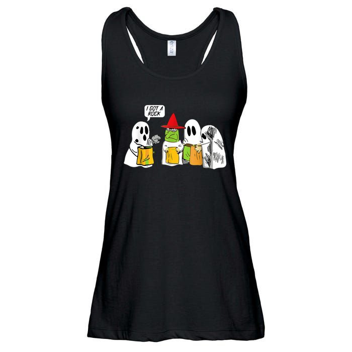 I Got A Rock Ghost, Halloween Party Ladies Essential Flowy Tank