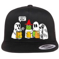 I Got A Rock Ghost, Halloween Party Flat Bill Trucker Hat