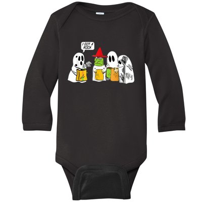 I Got A Rock Ghost, Halloween Party Baby Long Sleeve Bodysuit