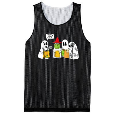 I Got A Rock Ghost, Halloween Party Mesh Reversible Basketball Jersey Tank