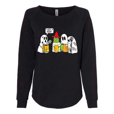 I Got A Rock Ghost, Halloween Party Womens California Wash Sweatshirt