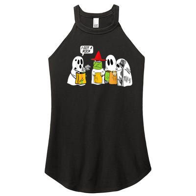 I Got A Rock Ghost, Halloween Party Women's Perfect Tri Rocker Tank