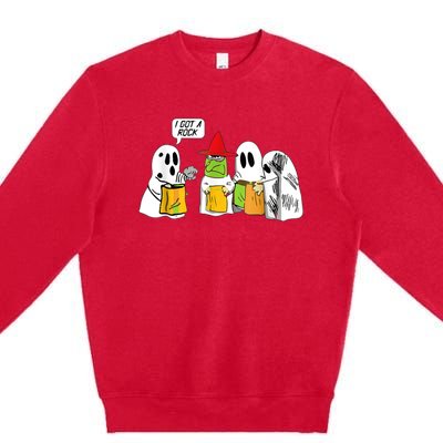 I Got A Rock Ghost, Halloween Party Premium Crewneck Sweatshirt