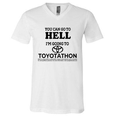 I Got A Lobotomy Done At Toyotathon V-Neck T-Shirt