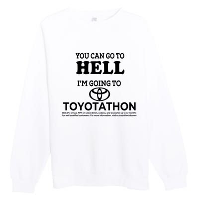 I Got A Lobotomy Done At Toyotathon Premium Crewneck Sweatshirt