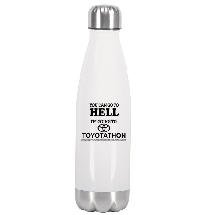 I Got A Lobotomy Done At Toyotathon Stainless Steel Insulated Water Bottle