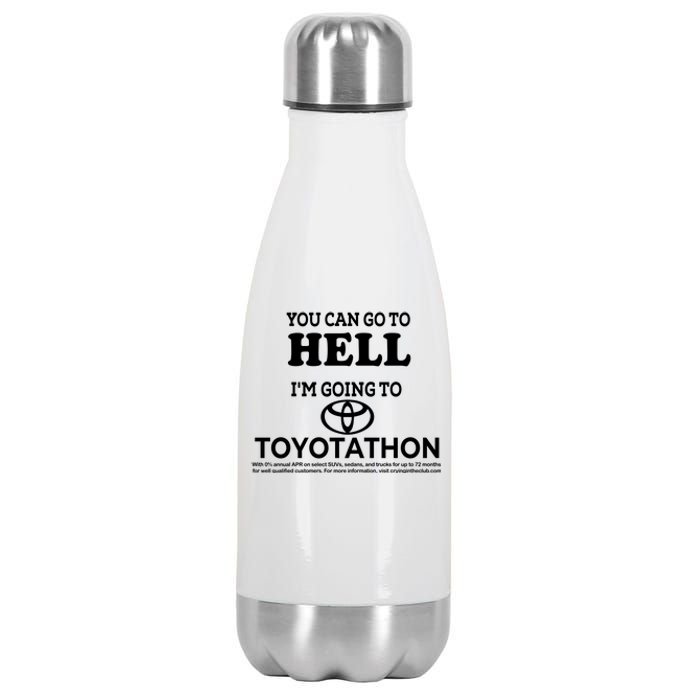 I Got A Lobotomy Done At Toyotathon Stainless Steel Insulated Water Bottle