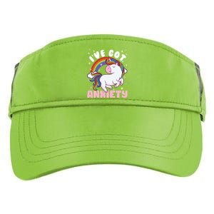 IVe Got Anxiety Sarcastic Rainbow Unicorn Ptsd Meaningful Gift Adult Drive Performance Visor