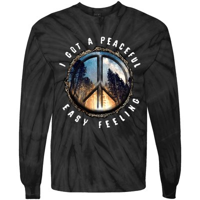 I Got A Peaceful Easy Feeling Tie-Dye Long Sleeve Shirt