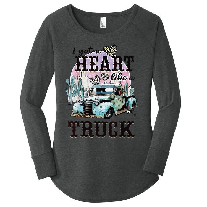 I Got A Heart Like A Truck Runs On Dreams Women's Perfect Tri Tunic Long Sleeve Shirt