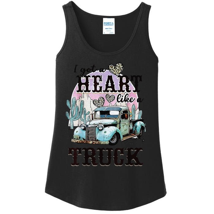 I Got A Heart Like A Truck Runs On Dreams Ladies Essential Tank