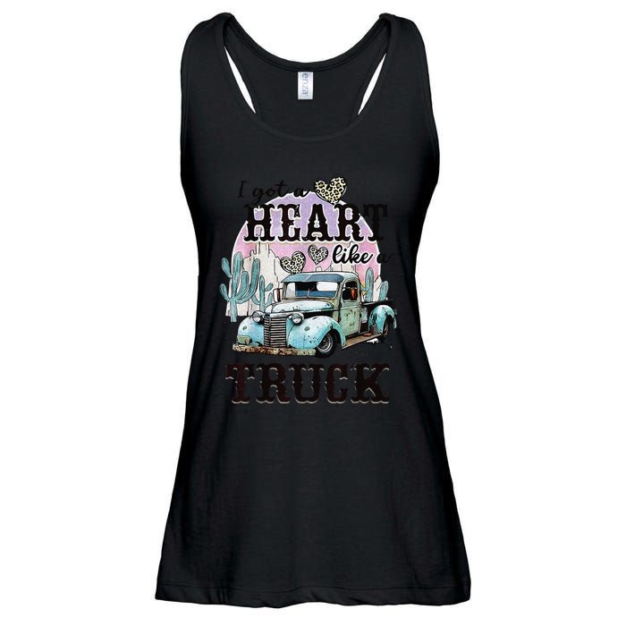 I Got A Heart Like A Truck Runs On Dreams Ladies Essential Flowy Tank