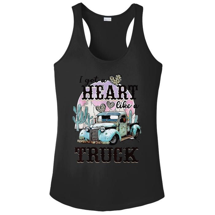 I Got A Heart Like A Truck Runs On Dreams Ladies PosiCharge Competitor Racerback Tank