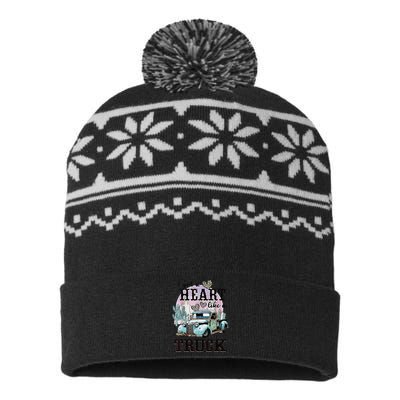 I Got A Heart Like A Truck Runs On Dreams USA-Made Snowflake Beanie