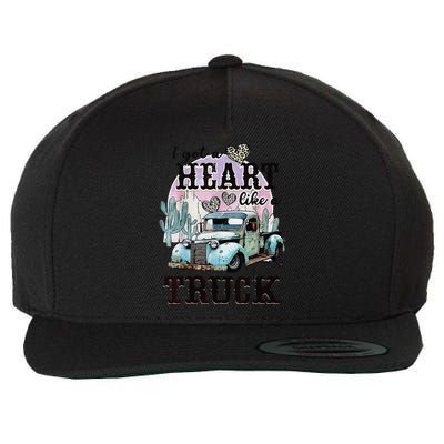 I Got A Heart Like A Truck Runs On Dreams Wool Snapback Cap