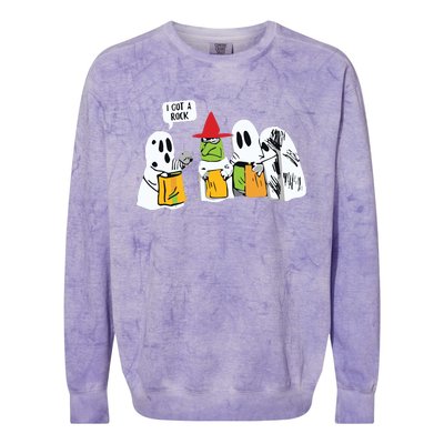 I Got A Rock Halloween Cute Fall Colorblast Crewneck Sweatshirt