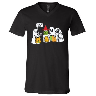 I Got A Rock Halloween Cute Fall V-Neck T-Shirt