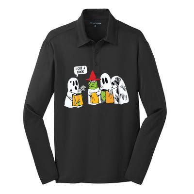 I Got A Rock Halloween Cute Fall Silk Touch Performance Long Sleeve Polo