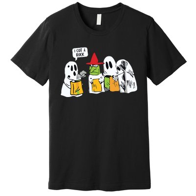 I Got A Rock Halloween Cute Fall Premium T-Shirt