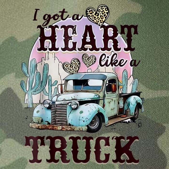 I Got A Heart Like A Truck Runs On Dreams Legacy Tie Dye Trucker Hat